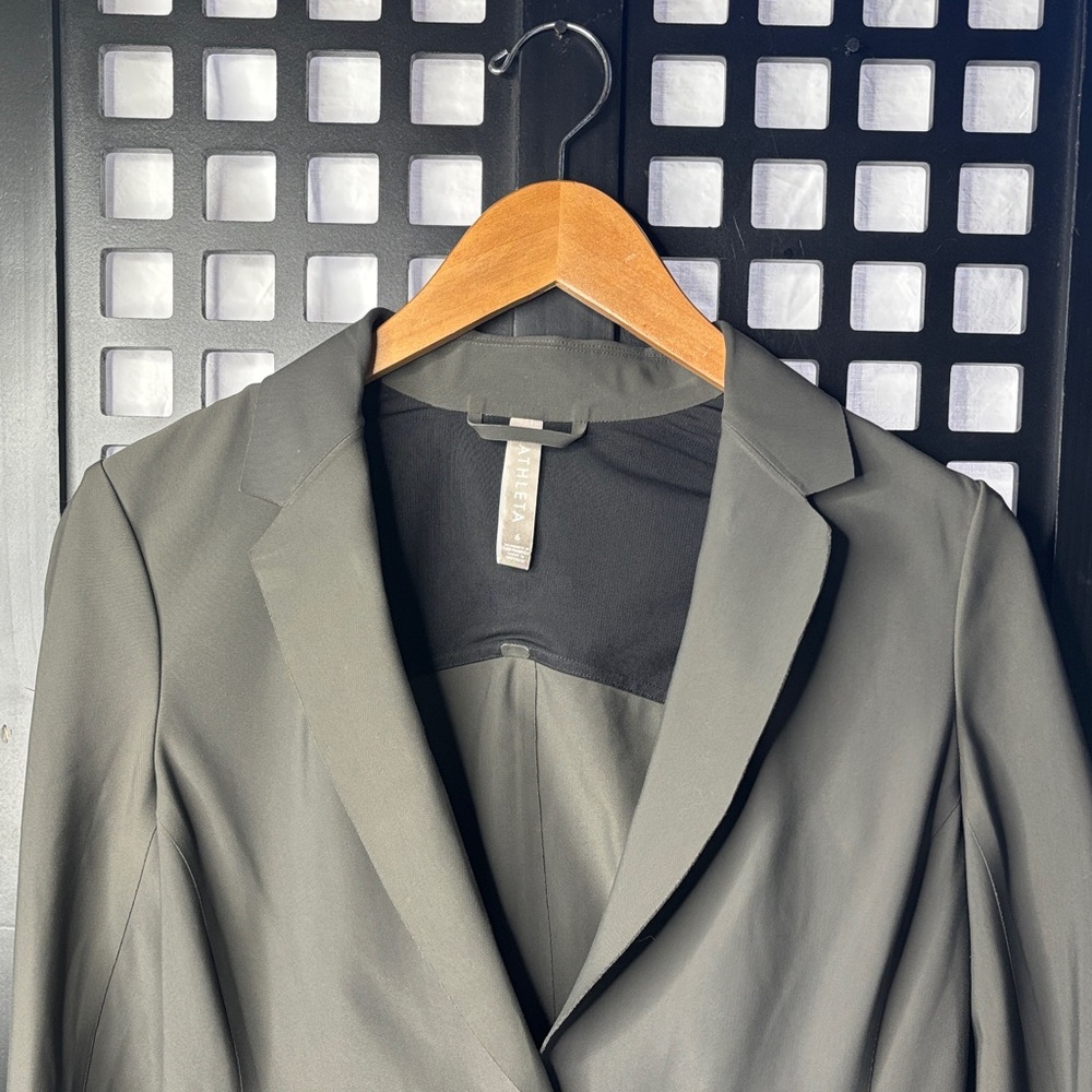 Athleta Olive Green Tailored Blazer - Picture 2 of 15